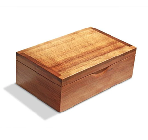 Caja de Regalo Rectangular de Madera para Collares, Joyería, Organizador, Almacenamiento, Manualidades, con Tapa de Madera de Color Natural - Product Image 6