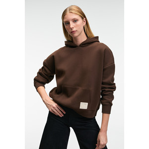 Sweat-shirt à capuche surdimensionné en coton biologique pour femme GRIMELANGE CLARIE avec poche kangourou - Product Image 1