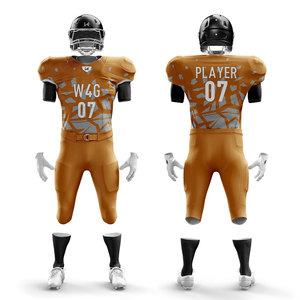 Conjunto de pantalones cortos de Jersey de poliéster 100% personalizables, ropa de fútbol americano de malla transpirable de alta calidad, parte delantera de talla grande personalizada - Product Image 1