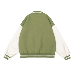 Chaqueta bomber de béisbol con logotipo personalizado al por mayor chaquetas con letras para hombre - Product Image 3