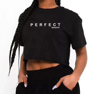 Perfect Industry 2026 Nuevo Diseño Camisetas Largas para Mujer, Manga Corta, Cuello Redondo, Talla Grande, 100% Algodón, Camisetas Personalizadas - Product Image 6