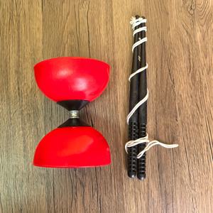 Diábolo Chino, Yo-yo Tradicional de Bambú Doble, <span class=keywords><strong>con</strong></span> Cuerda y Palos para Principiantes, Trucos de Circo - Product Image 3