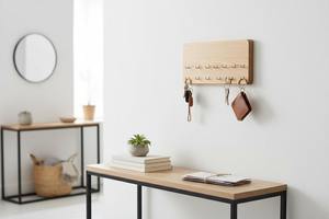 Porta Llaves de Madera de Alta Demanda con Ganchos Resistentes para Almacenamiento en el Hogar, Apartamento y Oficina, Disponible para Exportación - Product Image 3