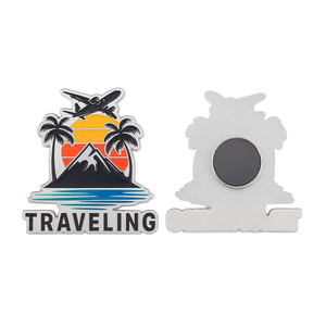 Aimant de réfrigérateur en métal plaqué durable, souvenir de vacances en gros, personnalisé avec découpe sur mesure, pour OEM - Product Image 4