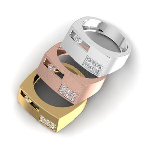 Bague de fiançailles élégante pour homme en argent sterling 925, sertie de diamants en clos, clarté VVS, bijoux fins et tendance - Product Image 6