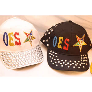 Chapeaux de baseball multicolores OES avec emblème brodé et clous décoratifs - Product Image 5