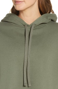 Sweat à capuche pour femme Geo Brothers Co en molleton de coton et élasthanne avec motif imprimé en relief, écologique, respirant, doublé, style décontracté - Product Image 5