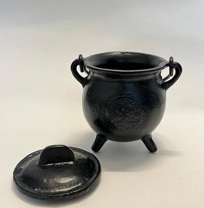 Quemador de caldero de hierro fundido de diseño clásico, lo mejor para el hogar y el diseño de decoración festiva con quemador de incienso de acabado negro - Product Image 1