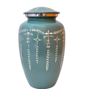 Urnas de cremación y urna de cenizas para adultos de recuerdo Urna de cenizas de decoración de encimera de calidad Superfina para servicios de entierro de la India - Product Image 5