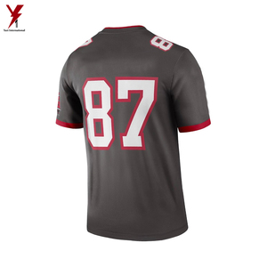 เสื้ออเมริกันฟุตบอลคุณภาพดี 5 แผง V คอเสื้อฟุตบอลการแข่งขันเสื้อแฟนอเมริกันฟุตบอลในอัตราขายส่ง - Product Image 2