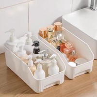 Panier de rangement en plastique pour armoire, bac organisateur de cuisine, panier de rangement pour réfrigérateur, conteneur de rangement pour garde-manger, organisateur domestique