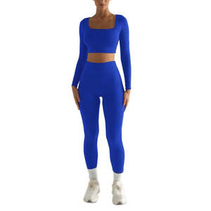 Ensembles de yoga pour femmes fabriqués en spandex sur mesure, teints en couleur et à séchage rapide, fabriqués au prix le plus bas, ensembles de yoga pour femmes - Product Image 6