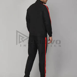 Ensemble de survêtement deux pièces en molleton technique de qualité supérieure, sur mesure, pour hommes, pour l'entraînement et le jogging - Product Image 4