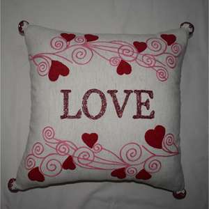 Luxury <b>Sofa</b> Styling Cotton Embroidered Cushion <b>Covers</b> For Living Room Cushion <b>Covers</b> With Artistic Needle <b>Design</b> - Product Image 4