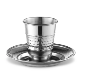 Fábrica India para plata bendición religiosa copa de vino Shabat Holidays kiddush Cup Shabbat judío hecho de acero inoxidable - Product Image 1