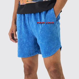 OEM/ODM Vente à Chaud Streetwear Design Patchs personnalisés avec lettres Short court lavé à l'acide brodé - Product Image 4