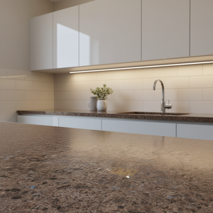 Custom Kitchen Bathroom Vanity Tops Artificial Quartz Countertops Fire Resistant Eco-Friendly RTA Installation <b>Prime</b> Core Prefab - Product Image 1