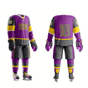 Nouveau style unique uniformes de hockey sur glace de sublimation vêtements de sport ensembles d'uniformes de hockey sur glace de sport personnalisés - Product Image 1