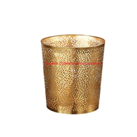 Poubelle en métal de finition en cuivre martelé fait à la main corbeille à déchets de style fantaisie pour la décoration de salle de bain de bureau à domicile