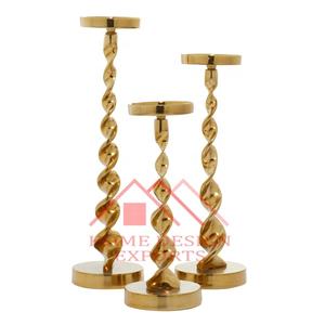 Bougeoir sur pied en aluminium de dernière conception pour décor de salle de mariage et décor de maison hôtels et restaurants - Product Image 5