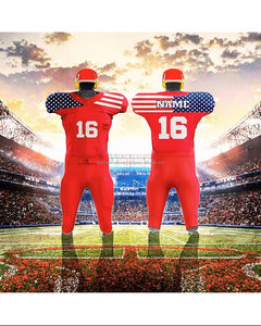 Maillots de sport de football américain respirants et anti-humidité à imprimé numérique, 100 % polyester, unisexes, personnalisables, prêts à l'emploi - Product Image 2