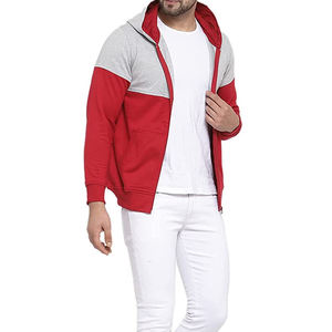 เสื้อฮู้ดซิปสำหรับผู้ชายเสื้อผ้าแนวสตรีทแบบมีซิปดีไซน์ตามสั่ง - Product Image 4