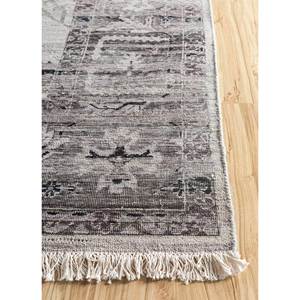 Tapis en laine noué à la main gris noir Viscaya, grand motif médaillon, tapis afghan pour la maison, le salon, le couloir, le tapis de chambre Ea-3035 - Product Image 3