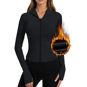 Chaqueta Deportiva Ligera con Cremallera Completa para Mujer, Ropa de Entrenamiento de Yoga Elástica, Tejido Suave y Cómodo de Nailon y Elastano - Product Image 4