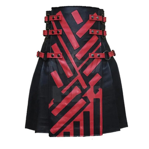 Kilt en cuir de haute qualité à bas prix, vêtements décontractés, kilt en cuir de style actuel, prix de vente en gros, design personnalisé - Product Image 2