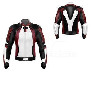 Chaqueta de Motocicleta de Cuero Hecha a Medida, Talla Grande, Cuello Alto, Logotipo Frontal, Secado Rápido, Ecológica y Transpirable - Product Image 6