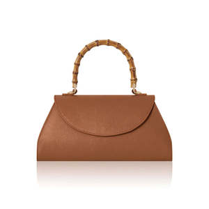 Sac fourre-tout en cuir courbé fait main en Italie - PM630 - Product Image 2