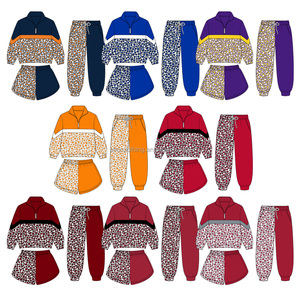 Conjunto Deportivo de Tres Piezas para Niñas, Sudadera con Cierre de Cremallera, Cuello Alto, Pantalones Cortos y Pantalones Deportivos, Conjuntos de Ropa para Niños - Product Image 4