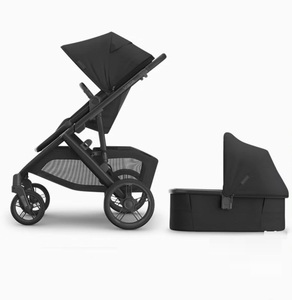 Système de poussette pliable Uppababy Vista V3 authentique avec cadre en acier inoxydable, tissu Oxford, capacité de charge de 20 kg - Product Image 1