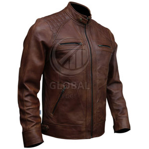 Chaqueta de moto de cuero de alta calidad, transpirable y compatible con la temporada de invierno, precio al por mayor, venta en línea desde Pakistán - Product Image 4