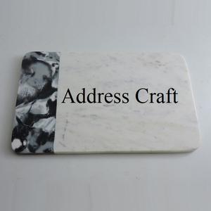 Tabla de cortar de queso de Venta caliente, logotipo personalizado, bloques de cortar de mármol y resina, utensilios de cocina, nuevo estilo, plato de tabla de queso de mármol - Product Image 4