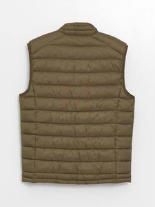 Chaqueta acolchada de invierno de alta calidad, chaleco con cuello redondo y cremallera, superventas, poliéster transpirable, logotipo personalizado, algodón, servicio OEM - Product Image 2