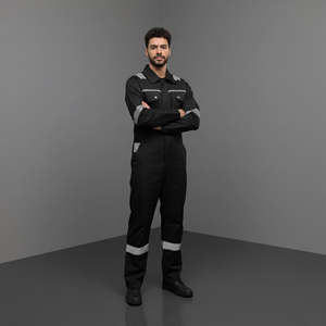 Combinaison de sécurité réfléchissante pour homme, nouvelle, haute visibilité, classe 2 ANSI, avec bandes réfléchissantes, poches personnalisées, couleur unie, LED clignotante - Product Image 3