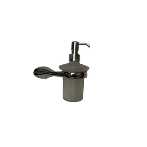 Dispensador Hecho de Vidrio Esmerilado y Metal Cromado Pulido que Combina un Diseño Elegante y una Funcionalidad Duradera - Product Image 1