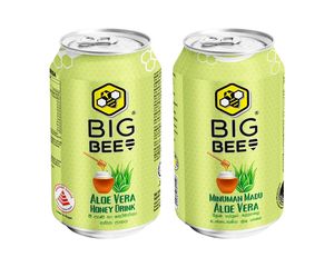 Miel Natural de Acacia Big Bee con Aloe Vera, Esterilizada, Lista para Beber, 325 ml, Sin Gas, Baja en Azúcar, Alta en Antioxidantes, Baja en Carbohidratos - Product Image 1