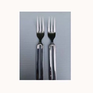 Juego de cubiertos con mango de bucle completo hecho a mano, superventas, acero inoxidable, plateado, cuchillo, tenedor, cuchara - Product Image 1