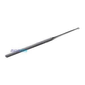 Curette d'oreille Buck #2 coudée émoussée 3.6mm O.D. Base d'instruments chirurgicaux en acier inoxydable de 5 7/8In (15cm) - Product Image 2