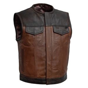 Gilet en cuir personnalisé pour moto 2026 – Gilets en cuir nord-américains de haute qualité – Nouveau gilet de motard décontracté 2026 - Product Image 6
