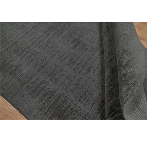 Tappeto Gabbeh in Lana Grigio Antracite Tessuto a Mano, <span class=keywords><strong>Texture</strong></span> Minimalista, 9x12, per Soggiorno, Camera da Letto, Arredamento Casa - Product Image 1