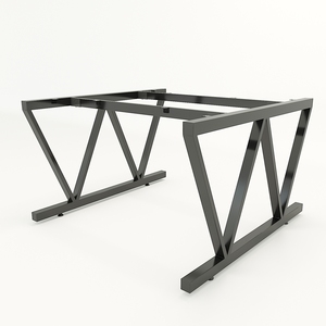 Pieds de table d'assemblage de style design industriel VConcept HCVC011, robustes (lot de 2) 120x120 - Product Image 1