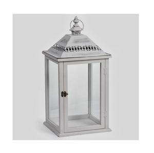 Estilo lujoso Piso de vidrio Linterna de metal Decoración de jardín Color blanco Forma y tamaño personalizados para interiores y exteriores Home Hotel - Product Image 2