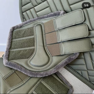 Équipement d'équitation de haute qualité sur mesure Ensembles de tapis de selle en coton Tapis de selle pour cheval anglais - Product Image 2