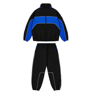 Chándales de nailon personalizados de alta calidad para hombre, chándal para correr, chándal de nailon cortavientos con logotipo personalizado para hombre - Product Image 2