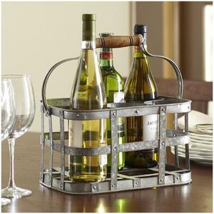 Galvanized Champagne Serving <b>Caddy</b> Hotel And Bar Supplies Metal Rust Free Vintage Style Bar <b>Caddy</b> Wholesale Prices - Product Image 4