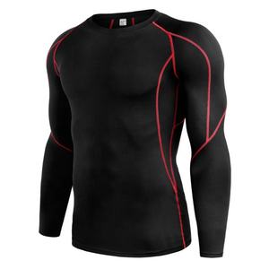 Camiseta de Compresión de Manga Larga para Hombre - Secado Rápido, Transpirable, Antiarrugas, Antipilling, Tejido de Jersey de Spandex/Poliéster - Product Image 5