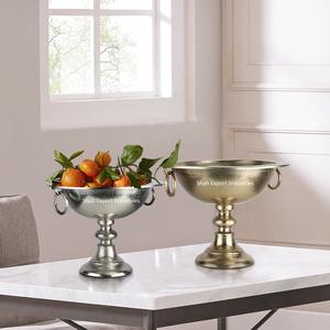 Recién llegado, cuencos de flores de Metal, florero de Metal crudo chapado en oro y plata, centros de mesa para decoración de bodas y eventos - Product Image 3